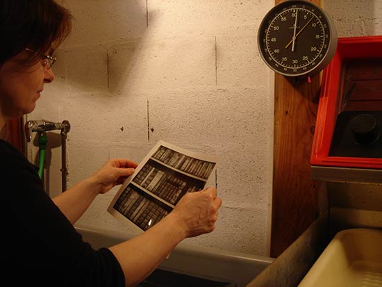 Cours de labo NB, atelier d'Isabelle Menu