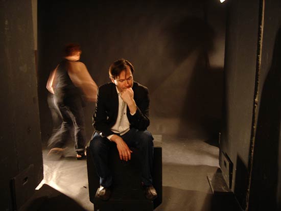 Cours de prise de vue dans le studio de Philippe Vermès