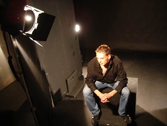 Cours de prise de vue dans le studio de Philippe Verm&egrave;s